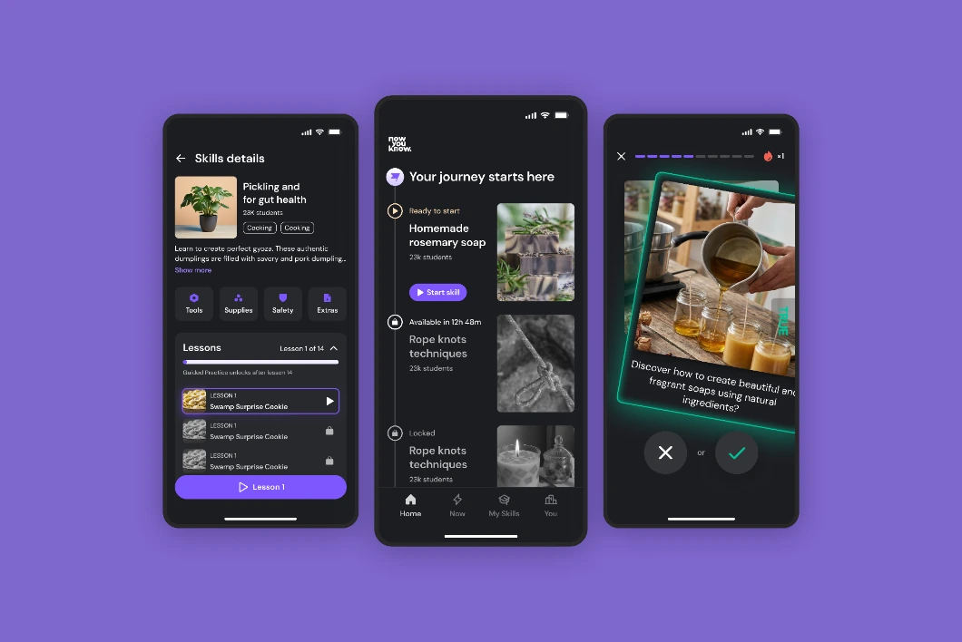 Now You Know — app screens